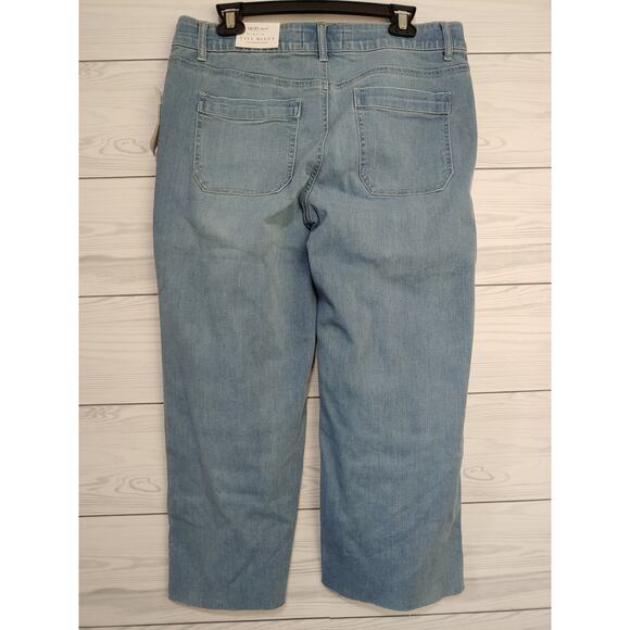 NWT Womens City Blues Wide Leg Cropped Pant sz 12 - Picture 5 of 5